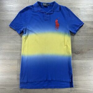 Polo Ralph Lauren Small Multicolor Ombre Big Pony Custom Fit Short Sleeve Polo**